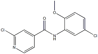 2-chloro-N-(5-chloro-2-methoxyphenyl)pyridine-4-carboxamide Structure