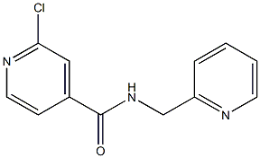 2-chloro-N-(pyridin-2-ylmethyl)pyridine-4-carboxamide 化学構造式