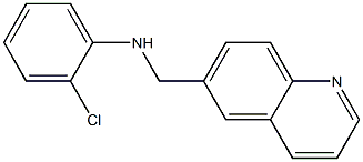 2-chloro-N-(quinolin-6-ylmethyl)aniline Structure