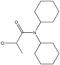 2-chloro-N,N-dicyclohexylpropanamide,,结构式