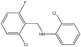 2-chloro-N-[(2-chloro-6-fluorophenyl)methyl]aniline 化学構造式