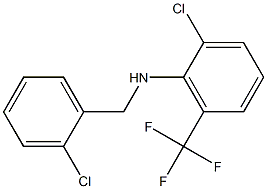 2-chloro-N-[(2-chlorophenyl)methyl]-6-(trifluoromethyl)aniline