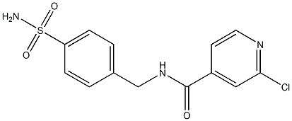 2-chloro-N-[(4-sulfamoylphenyl)methyl]pyridine-4-carboxamide