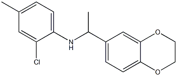  2-chloro-N-[1-(2,3-dihydro-1,4-benzodioxin-6-yl)ethyl]-4-methylaniline