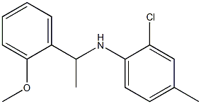 2-chloro-N-[1-(2-methoxyphenyl)ethyl]-4-methylaniline Structure
