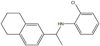 2-chloro-N-[1-(5,6,7,8-tetrahydronaphthalen-2-yl)ethyl]aniline,,结构式