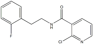 2-chloro-N-[2-(2-fluorophenyl)ethyl]pyridine-3-carboxamide|