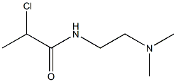2-chloro-N-[2-(dimethylamino)ethyl]propanamide 结构式