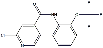 2-chloro-N-[2-(trifluoromethoxy)phenyl]pyridine-4-carboxamide Structure