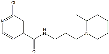 2-chloro-N-[3-(2-methylpiperidin-1-yl)propyl]pyridine-4-carboxamide 结构式