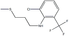 2-chloro-N-[3-(methylsulfanyl)propyl]-6-(trifluoromethyl)aniline Structure