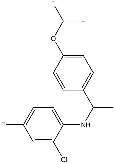 2-chloro-N-{1-[4-(difluoromethoxy)phenyl]ethyl}-4-fluoroaniline