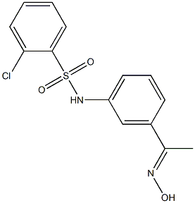 2-chloro-N-{3-[1-(hydroxyimino)ethyl]phenyl}benzene-1-sulfonamide