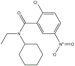 2-chloro-N-cyclohexyl-N-ethyl-5-nitrobenzamide Structure