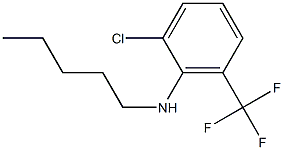 2-chloro-N-pentyl-6-(trifluoromethyl)aniline,,结构式
