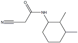 2-cyano-N-(2,3-dimethylcyclohexyl)acetamide,,结构式