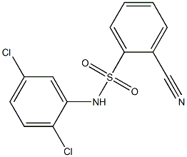 2-cyano-N-(2,5-dichlorophenyl)benzene-1-sulfonamide