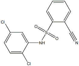  2-cyano-N-(2,5-dichlorophenyl)benzene-1-sulfonamide