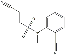 2-cyano-N-(2-cyanophenyl)-N-methylethane-1-sulfonamido Structure