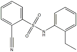 2-cyano-N-(2-ethylphenyl)benzenesulfonamide,,结构式