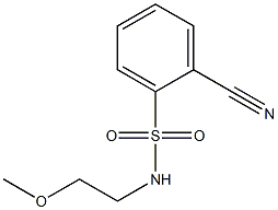 2-cyano-N-(2-methoxyethyl)benzenesulfonamide