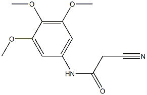 2-cyano-N-(3,4,5-trimethoxyphenyl)acetamide,,结构式