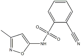 2-cyano-N-(3-methylisoxazol-5-yl)benzenesulfonamide