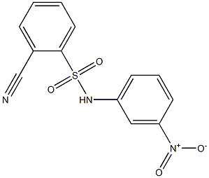 2-cyano-N-(3-nitrophenyl)benzene-1-sulfonamide