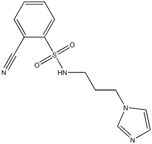 2-cyano-N-[3-(1H-imidazol-1-yl)propyl]benzene-1-sulfonamide