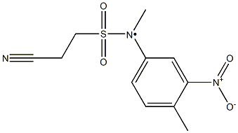 2-cyano-N-methyl-N-(4-methyl-3-nitrophenyl)ethane-1-sulfonamido Structure