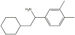 2-cyclohexyl-1-(3,4-dimethylphenyl)ethan-1-amine Struktur