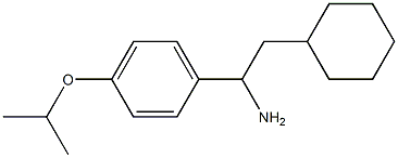 2-cyclohexyl-1-[4-(propan-2-yloxy)phenyl]ethan-1-amine Structure