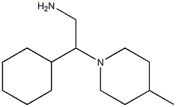 2-cyclohexyl-2-(4-methylpiperidin-1-yl)ethanamine,,结构式