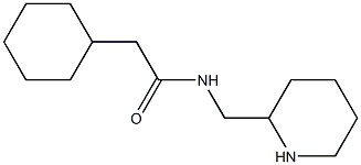 2-cyclohexyl-N-(piperidin-2-ylmethyl)acetamide Structure