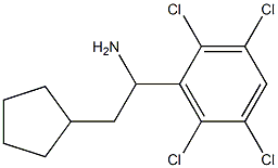 2-cyclopentyl-1-(2,3,5,6-tetrachlorophenyl)ethan-1-amine|