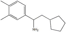 2-cyclopentyl-1-(3,4-dimethylphenyl)ethan-1-amine Structure