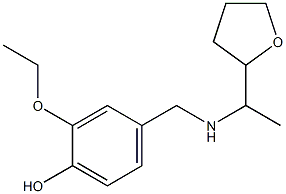 2-ethoxy-4-({[1-(oxolan-2-yl)ethyl]amino}methyl)phenol Structure