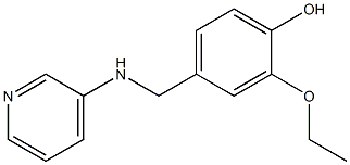 2-ethoxy-4-[(pyridin-3-ylamino)methyl]phenol,,结构式