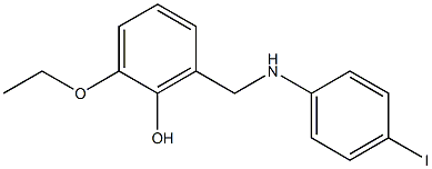2-ethoxy-6-{[(4-iodophenyl)amino]methyl}phenol 结构式