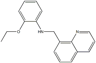 2-ethoxy-N-(quinolin-8-ylmethyl)aniline Struktur