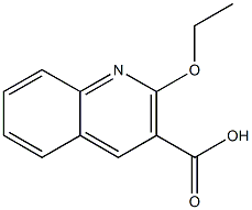 2-ethoxyquinoline-3-carboxylic acid,,结构式