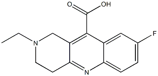 2-ethyl-8-fluoro-1H,2H,3H,4H-benzo[b]1,6-naphthyridine-10-carboxylic acid Structure