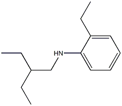 2-ethyl-N-(2-ethylbutyl)aniline Structure