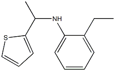 2-ethyl-N-[1-(thiophen-2-yl)ethyl]aniline Structure