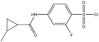 2-fluoro-4-[(2-methylcyclopropane)amido]benzene-1-sulfonyl chloride
