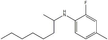 2-fluoro-4-methyl-N-(octan-2-yl)aniline Structure