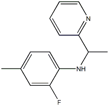 2-fluoro-4-methyl-N-[1-(pyridin-2-yl)ethyl]aniline|