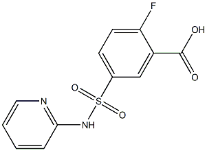 2-fluoro-5-(pyridin-2-ylsulfamoyl)benzoic acid