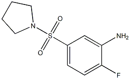 2-fluoro-5-(pyrrolidine-1-sulfonyl)aniline Struktur