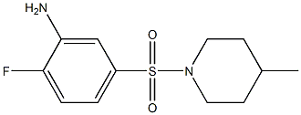  2-fluoro-5-[(4-methylpiperidine-1-)sulfonyl]aniline